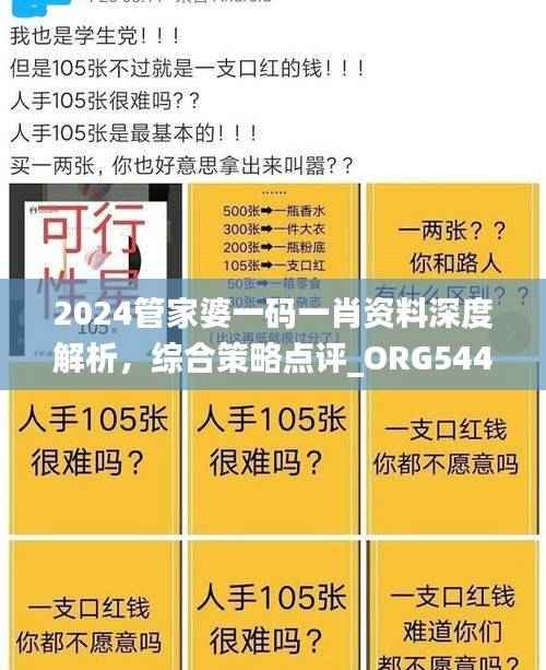 2024管家婆一码一肖资料深度解析,综合策略点评_ORG544.95