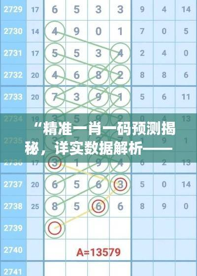 “精准一肖一码预测揭秘,详实数据解析——纪念版JGL597.12”