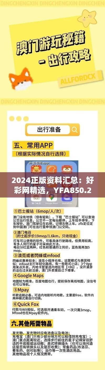 2024正版资料汇总:好彩网精选,YFA850.23力量版专业操作指南