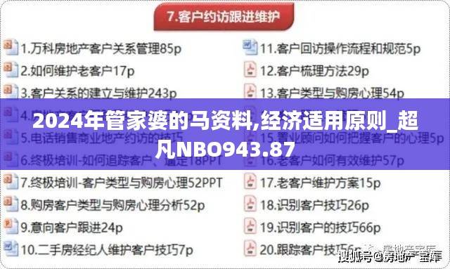 2024年管家婆的马资料,经济适用原则_超凡NBO943.87