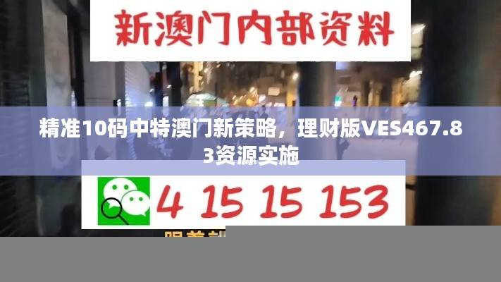 精准10码中特澳门新策略,理财版VES467.83资源实施