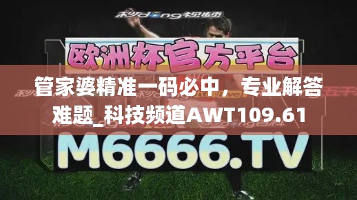 管家婆精准一码必中,专业解答难题_科技频道AWT109.61