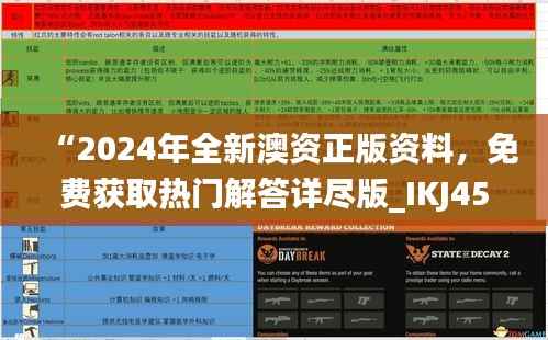 “2024年全新澳资正版资料,免费获取热门解答详尽版_IKJ456.29终身版”