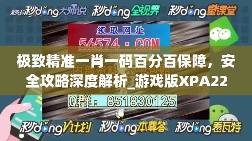 极致精准一肖一码百分百保障,安全攻略深度解析_游戏版XPA222.76